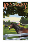 Kentucky - Thoroughbred Horses Farm Scene