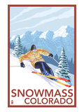 Snowmass  Colorado - Downhill Skier