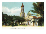 St Augustine  Florida - View of the Cathedral from the Plaza
