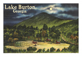 Lake Burton  Georgia - Moonlit Scene