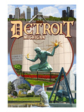 Detroit  Michigan - Montage Scenes