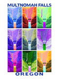 Multnomah Falls  Oregon - Pop Art