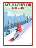 Mt Bachelor  Oregon - Snowboarder Scene