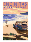 Encinitas  California - Woody on Beach