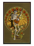 Skeleton and Guitar