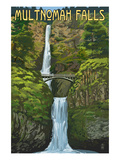 Multnomah Falls  Oregon - Summer View