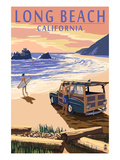 Long Beach  California - Woody on Beach