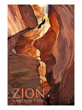 Zion National Park - Canyoneering Scene