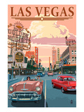 Las Vegas Old Strip Scene