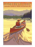 Pinecrest Lake  California - Canoe Scene