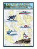 Shaw Island  Washington - Nautical Chart