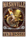 Nashville  Tennessee - Cowgirl and Mechanical Bull