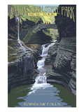 Watkins Glen State Park  New York - Rainbow Falls