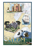 Salem  Massachusetts - Nautical Chart