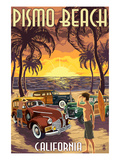 Pismo Beach  California - Woodies and Sunset