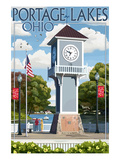 Portage Lakes  Ohio - Clock Tower