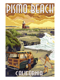 Pismo Beach  California - Woody and Lighthouse