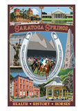 Saratoga Springs  New York - Town Montage