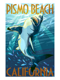 Pismo Beach  California - Stylized Sharks