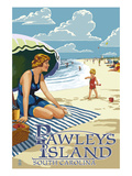Pawleys Island  South Carolina - Woman on Beach