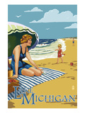 Lake Michigan - Beach Scene