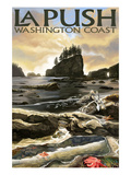 La Push Beach and Motorcycle  Washington