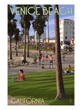 Venice Beach  California - Boardwalk Scene