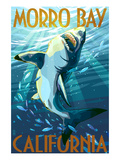 Morro Bay  California - Stylized Sharks
