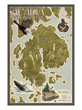Acadia National Park  Maine - Map