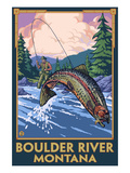 Boulder River  Montana - Fly Fishing Scene