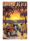 Laguna Beach  California - Woodies and Sunset