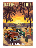Orange County  California - Woodies and Sunset