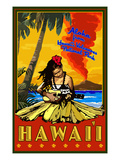 Hula Girl and Ukulele - Hawaii Volcanoes National Park