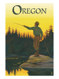 Oregon - Fisherman Casting
