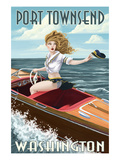 Port Townsend  Washington - Pinup Girl Boating