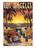 Los Angeles  California - Woodies and Sunset