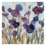 Abstracted Florals In Purple