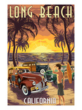 Long Beach  California - Woodies and Sunset