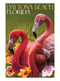 Daytona Beach  Florida - Flamingo Scene