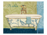 Blue Botanical Bath II