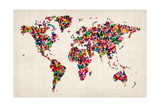 Butterflies Map of the World