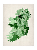 Ireland Watercolor Map