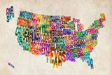 United States Text Map