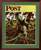 "Sycamore Tree and Hunter " Saturday Evening Post Cover  October 16  1943