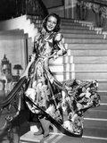 Wife  Doctor and Nurse  Loretta Young  in Floral Taffeta Hostess Pajamas by Gwen Wakeling  1937