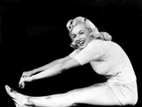 Model and Columbia Starlet Marilyn Monroe  Working Out  ca 1948
