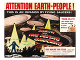 Earth Vs the Flying Saucers  Right: Joan Taylor  Hugh Marlowe  Donald Curtis  1956