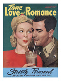 True Love Romance Vintage Magazine - January 1944 - Kodachrome