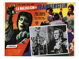 The Curse of Frankenstein  Peter Cushing (Inset)  Christopher Lee  Hazel Court  1957
