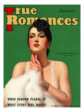 True Romances Vintage Magazine - September 1937 - Louise Hovick (Gypsy Rose Lee) Painted